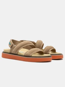 Sandal Leather Road Camel|HOFF